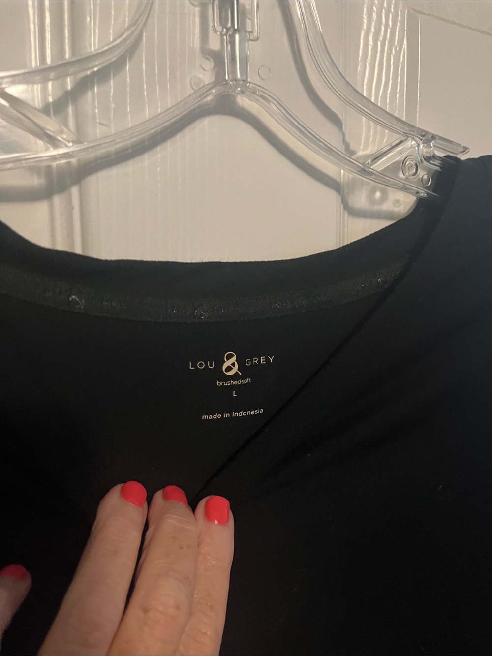 Lou and Grey Classic Modal fabric Black Long-Sleeve Top - Picture 3 of 5